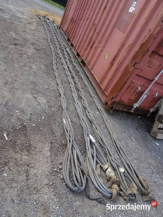 ZAWIESIE LINOWE LINA STALOWA PLECIONA 120 TON 8m świętokrzyskie