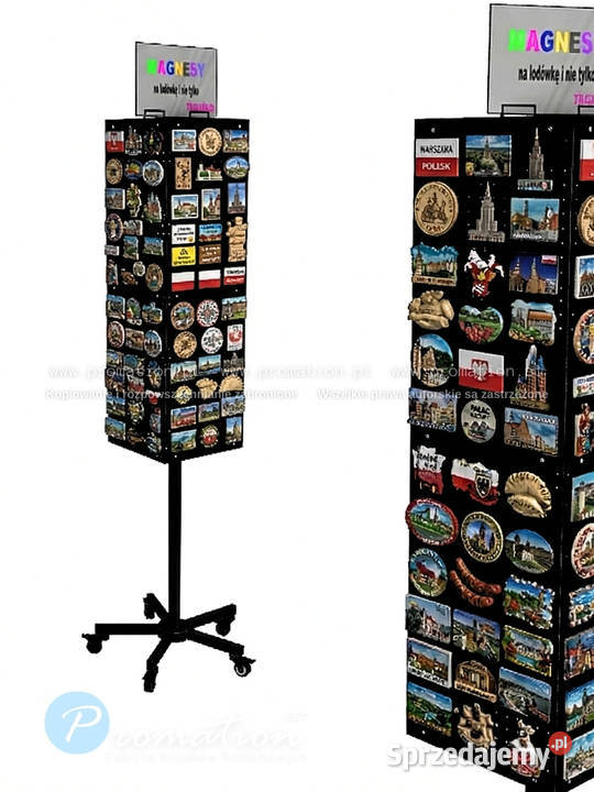 Stojak obrotowy na magnesy i pamiątki Gdańsk