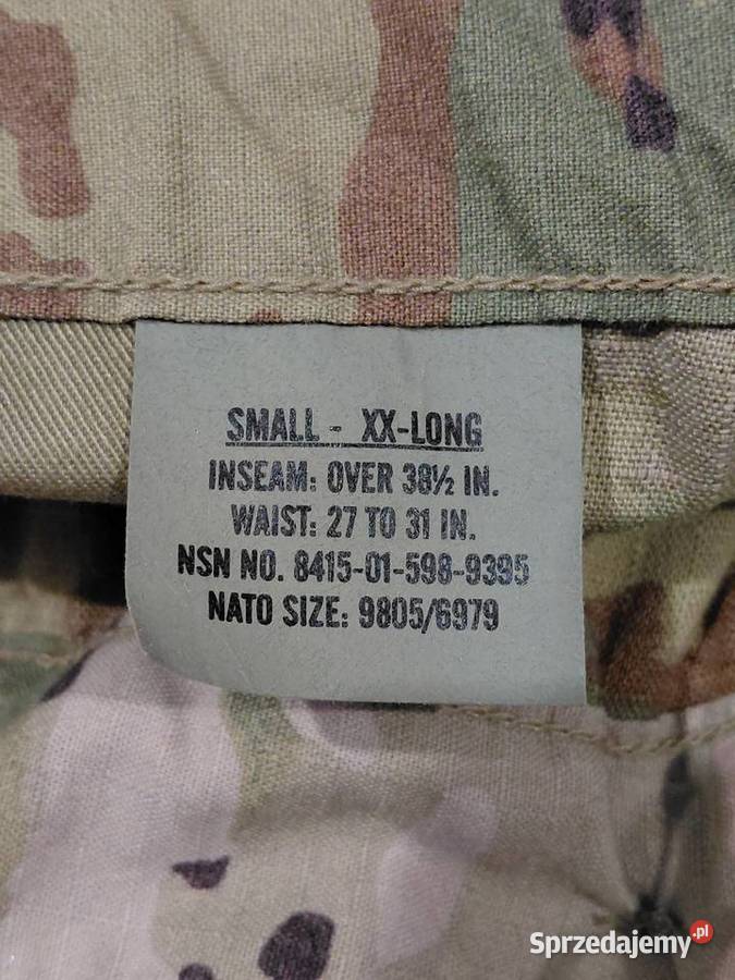 Spodnie FRACU multicam ocp small xx long Militaria Wrocław sprzedam
