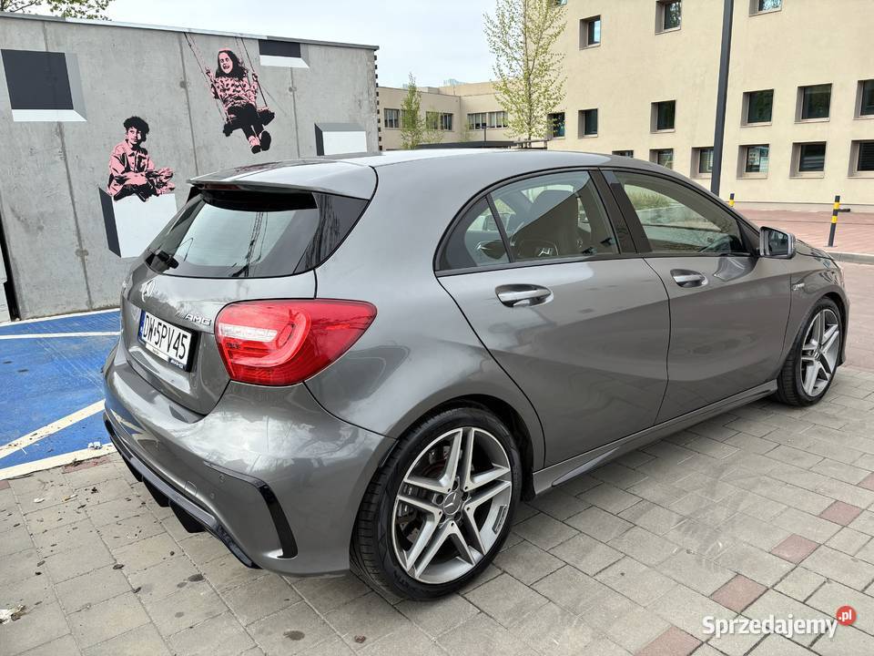 Mercedes A45 AMG super stan bezwypadkowy autoalarm Wrocław