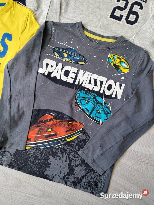Bluzki 134 zestaw tshirt długi rękaw koszulki Ustka sprzedam