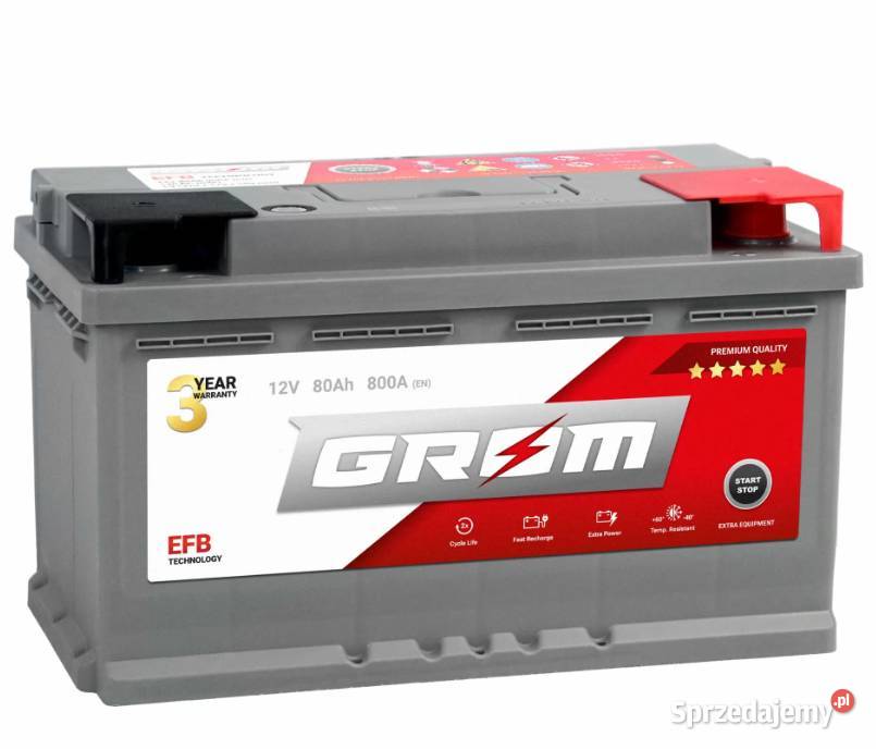 Akumulator GROM EFB STARTSTOP 95Ah 950A DARMOWY osobowe Płock