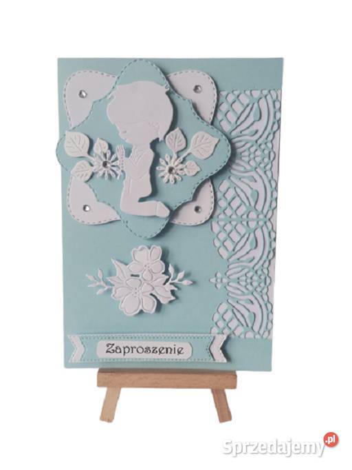 ZAPROSZENIA KOMUNIA CHŁOPIEC KL W RAMKACH B6 wielkopolskie sprzedam