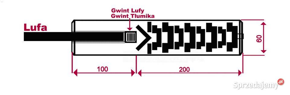 TŁUMIK DO BRONI MYŚLIWSKIEJ kaliber 65mm wielkopolskie Poznań
