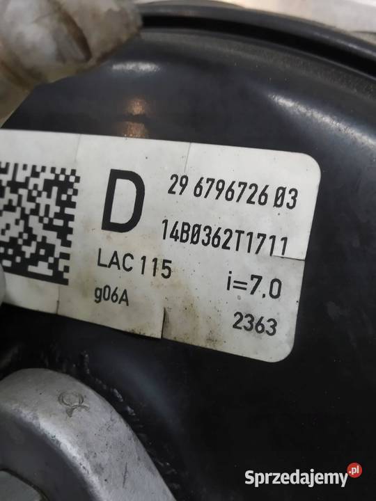 POMPA HAMULCOWA SERWO 296796726B3 Bmw Seria 6 Rok produkcji 2014 świętokrzyskie