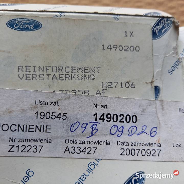14902007S7117D958AF Wzmocnienie zderzaka prawe Zderzaki Kraków