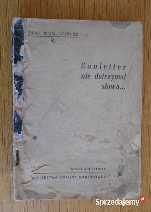 Żółty Tygrys Gauleiter nie dotrzymał słowa 1962 Parczew