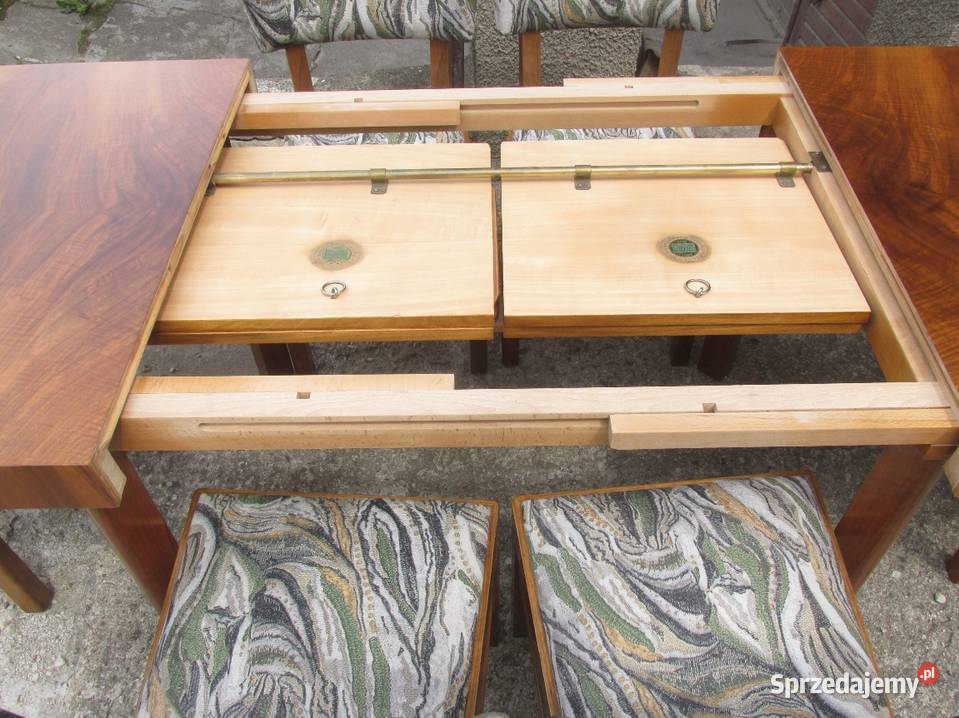 Stół Art Deco i krzesła 1930 FiTiWi Patent Kurt Białystok