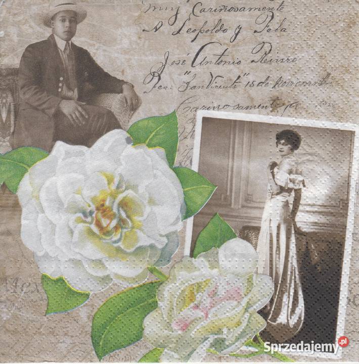 Dekupaż serwetkikwiaty love rower retro Skarżysko-Kamienna sprzedam