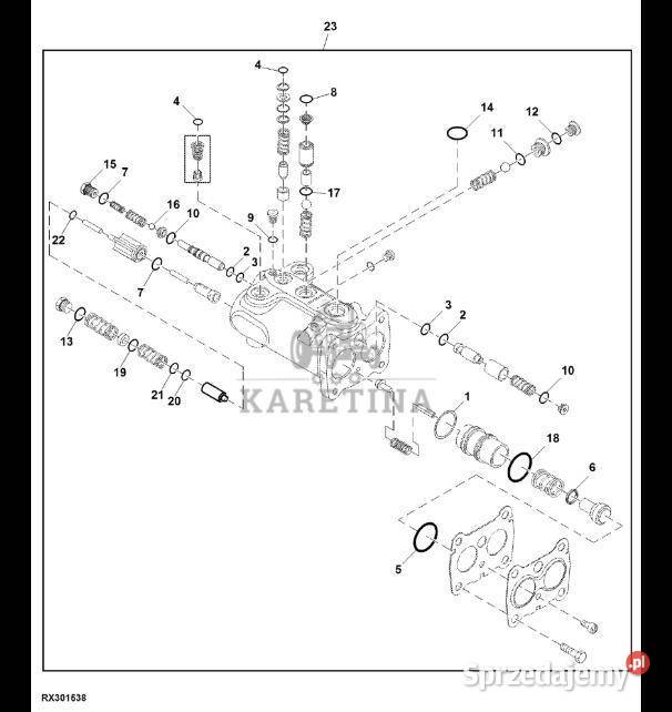 RE157111 John Deere 8345R Zestaw hamulca Jastrzębniki