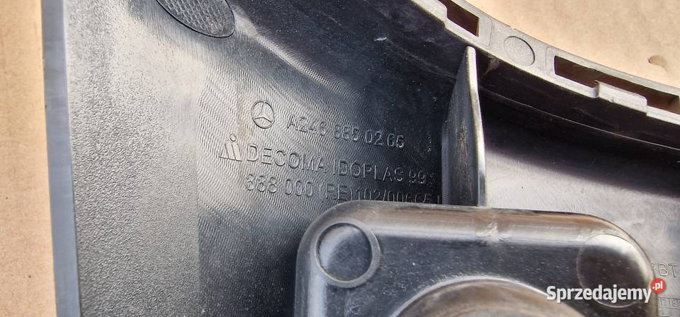 MERCEDES BKLASA W246 ŚLIZG ZDERZAKA PRAWY TYŁ