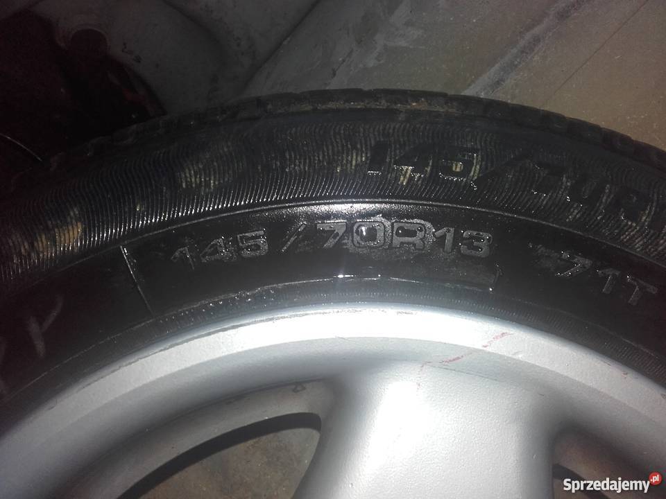 4 alufelgi koło zapasowe do cinquecento aluminiowe Motoryzacja Dynów