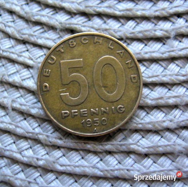 DDR 50 Pfenig 1950r A Fabryka Numizmatyka Kalisz