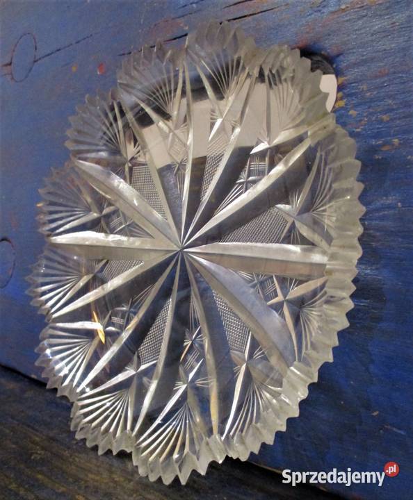 Kryształowy Talerzyk Deserowy PRL Nieporęt