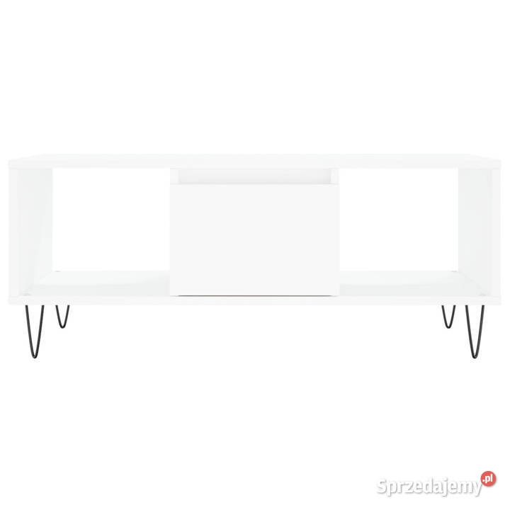 Stolik kawowy biały 90x50x365 materiał Meble mazowieckie