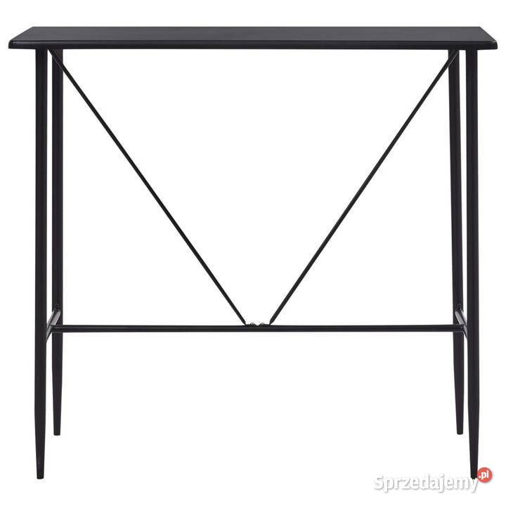 vidaXL Stolik barowy czarny 120 x 60 x 110 MDF mazowieckie Warszawa