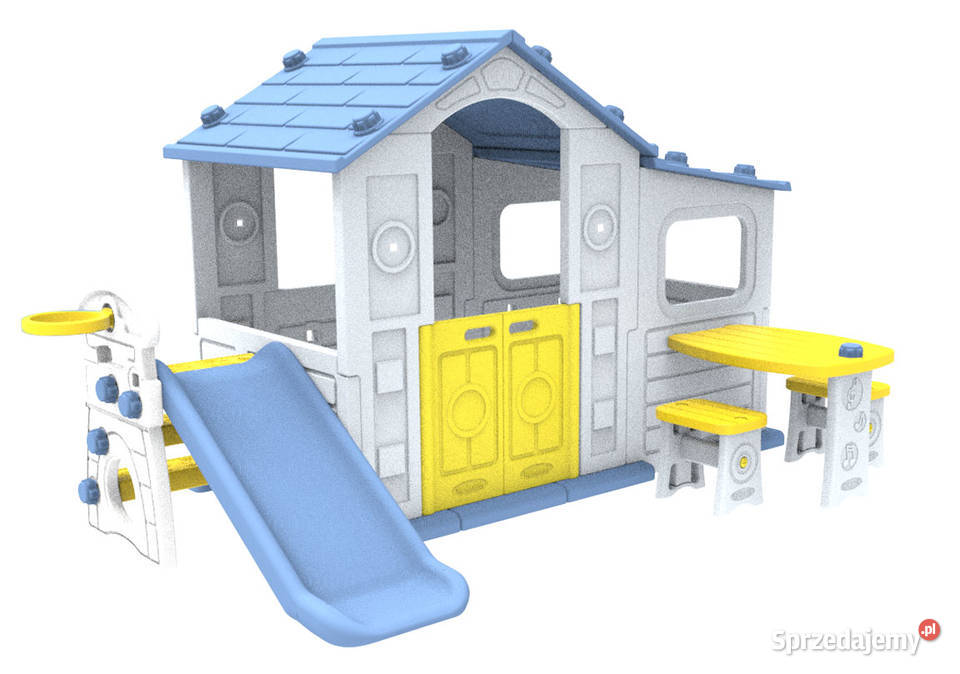 Domek ogrodowy dzieci ze zjeżdżalnią i stolikiem mazowieckie Warszawa