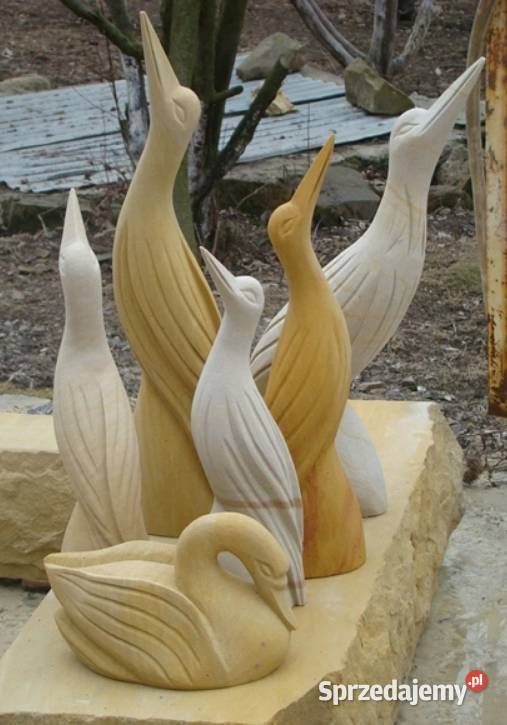 Ręcznie wykute żurawie z piaskowca naturalny Kamienna Góra