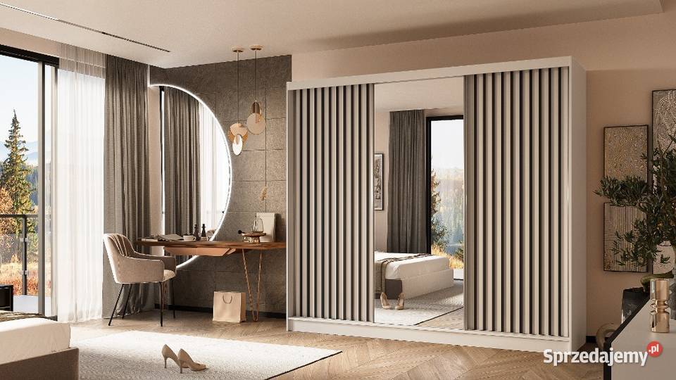 SZAFA SYPIALNIANA lamele lustro 240 wysyłka Toruń