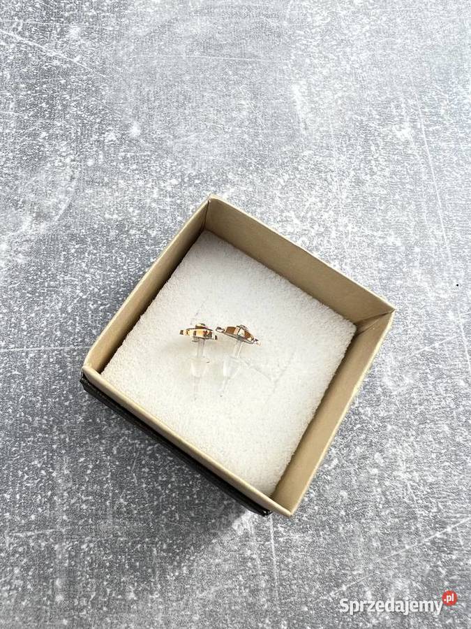 Kolczyki złote serce serca ze strzałą Kolczyki