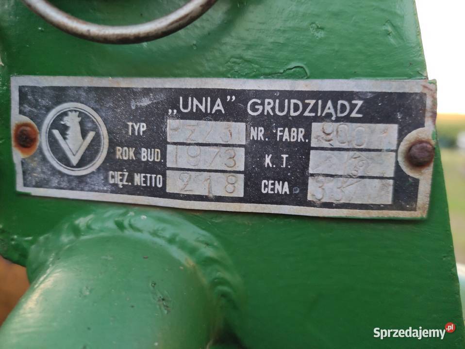 Pług 2skibowy Unia Grudziądz Racibórz