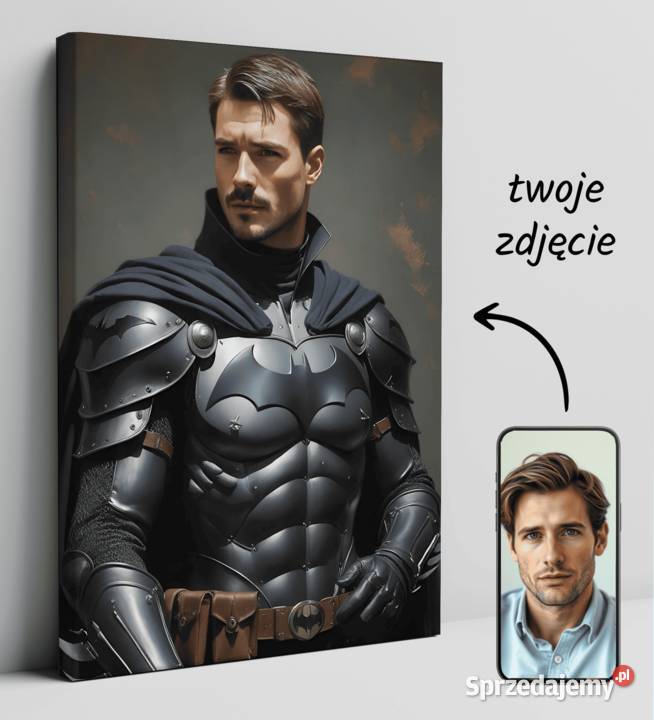 Obraz Portret na płótnie karykatura batman ze Obrazki i obrazy Warszawa