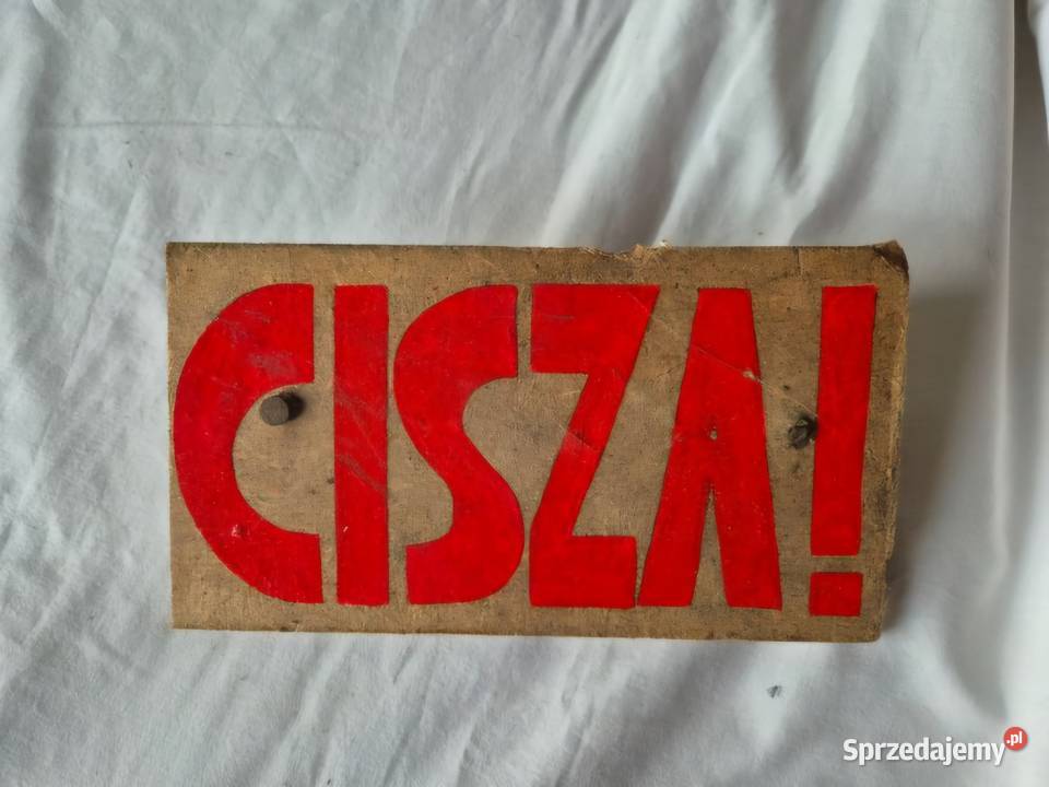 Tablica PRL stara CISZA Brzesko