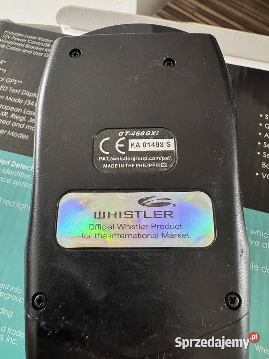 Antyradar whistler GT468GXI Piotrków Trybunalski