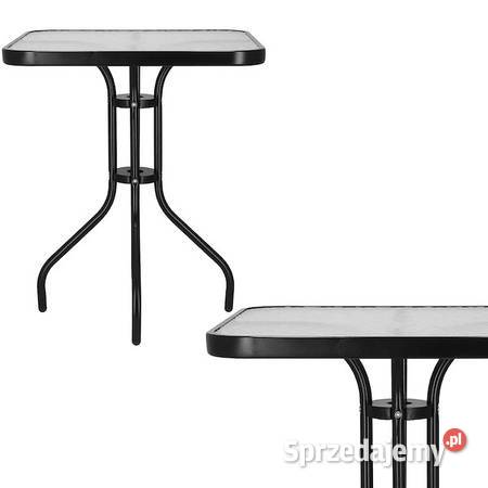 STOLIK ogrodowy szklany OKAZJA 60 x 60 x 70 Rokitki