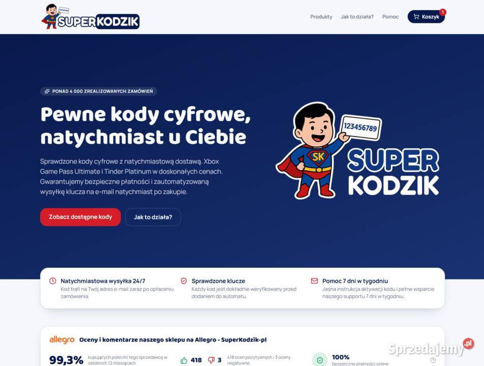 Dochodowy biznes ecommerce na sprzedaż Allegro Justynów