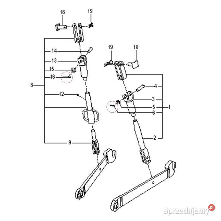 Zawleczka nakrętki koronkowej końcówki drążka LS Tajęcina sprzedam