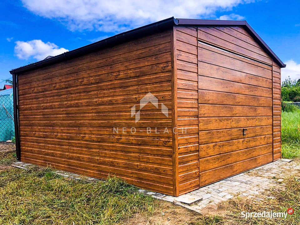 Garaż Blaszany 4x5m Brama Uchylna Drzwi Rynny Radom sprzedam