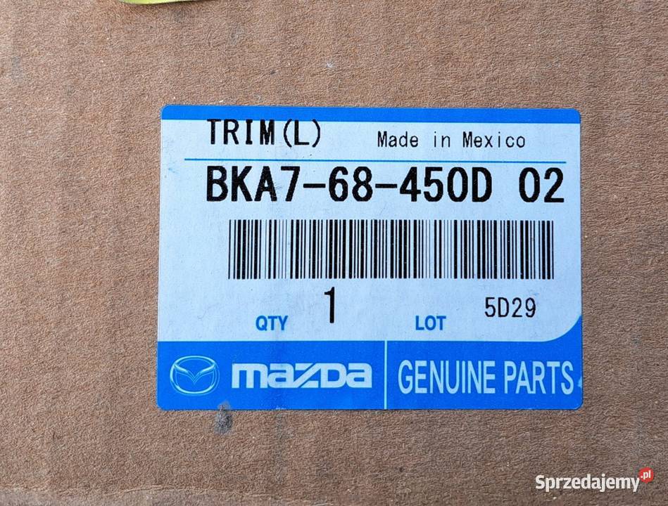 Boczek drzwi Mazda 3 2018 Motoryzacja Pyrzyce