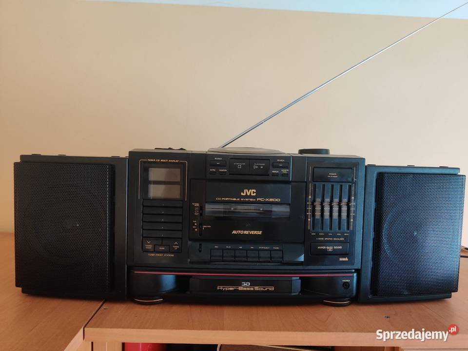 Boombox JVC CD Portable System PC X 200 retro Elektronika Myszków sprzedam