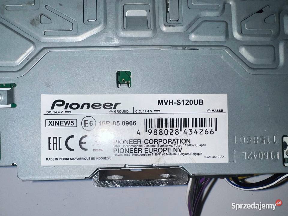 Radio samochodowe PIONEER MVHS120UB wielkopolskie Ostrzeszów sprzedam