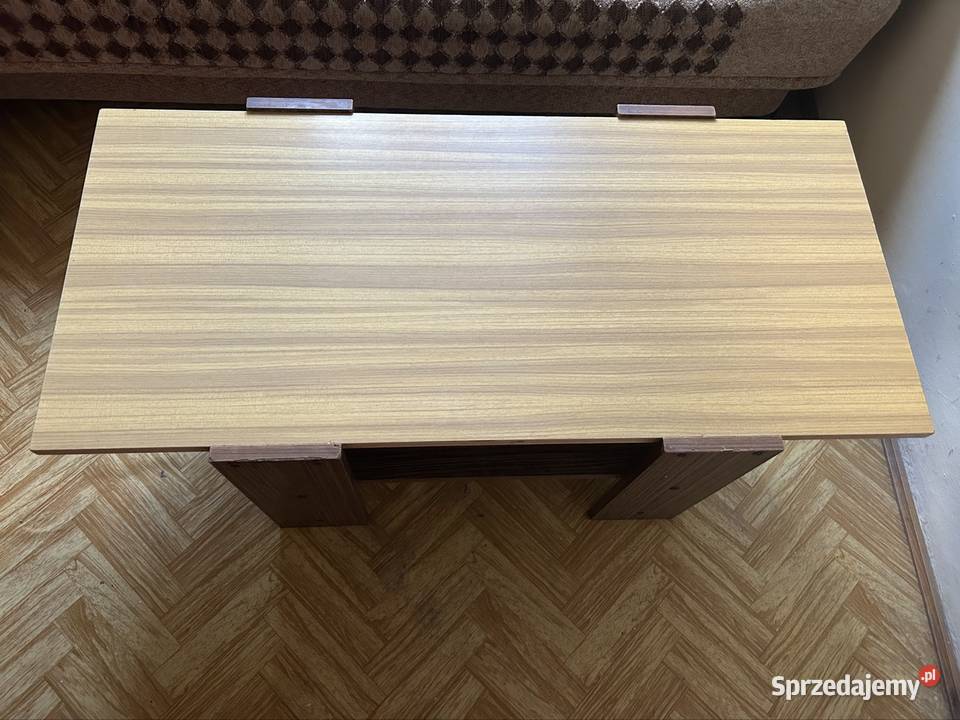 Stolik kawowy Ława PRL Vintage z półką Retro 46cm lubelskie Chełm
