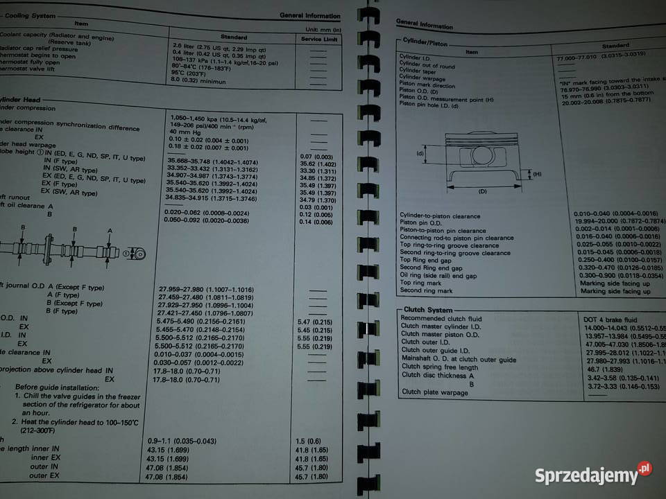 Service manual Honda CBR 1000F Pozostałe Części Warszawa sprzedam
