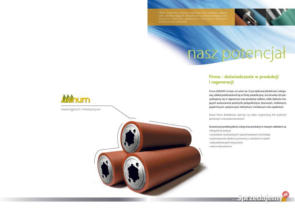 nalewanie gumy na walcach klejowych Produkcja Kłodawa