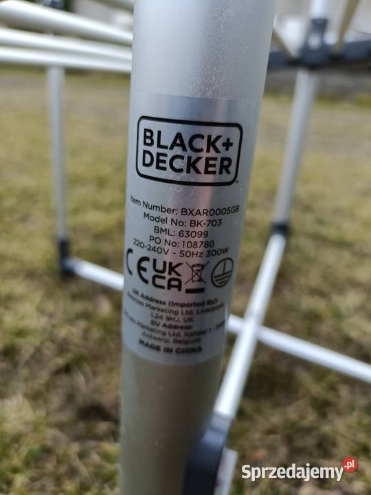 Suszarka na pranie pionowa elektryczna Black Łódź