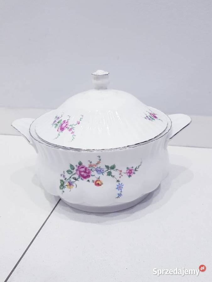 Porcelanowa waza z prlu Chodzież z delikatnym biały Dąbrowa Górnicza