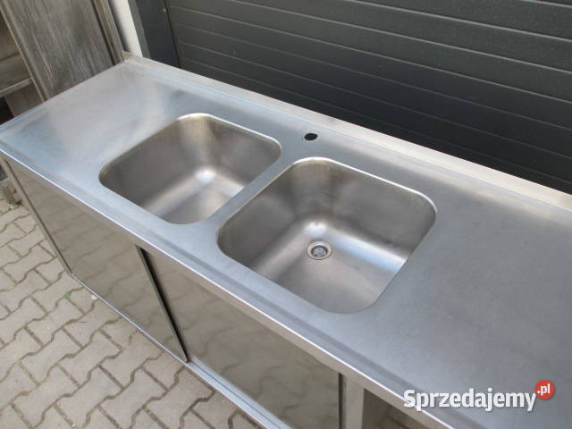 Zlew Gastronomiczny 2 Komorowy Drzwi Suwane Ostrów Wielkopolski sprzedam