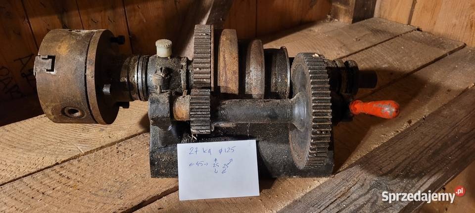 Stary wrzeciennik plus uchwyt 125mm Szczecin