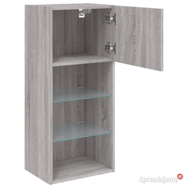 Szafka TV z LED szary dąb sonoma 405x30x90 Warszawa sprzedam