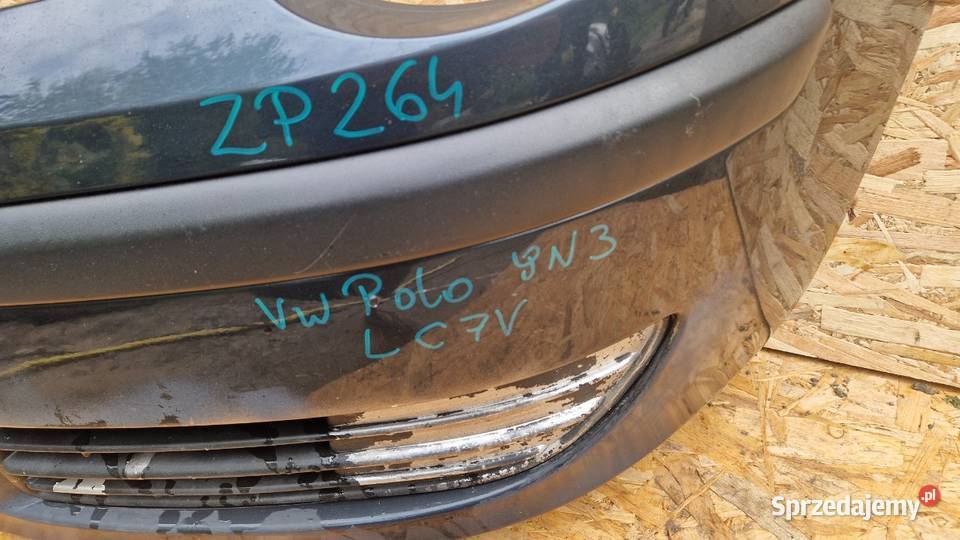 VW POLO 9N3 LC7V ZDERZAK PRZÓD PRZEDNI wielkopolskie Słowikowo
