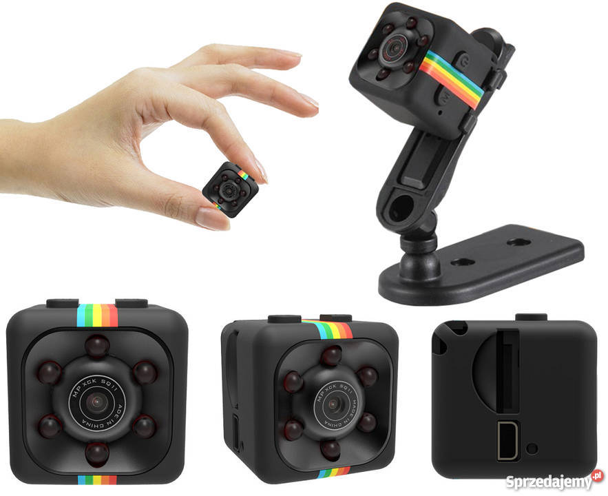 Mini Kamera Full HD SQ11 Szpiegowska DETEKCJA wielkopolskie Poznań