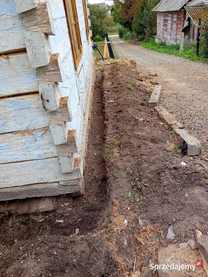 Wymiana podwalin w domach drewnianych przebudowy Tomaszów Lubelski