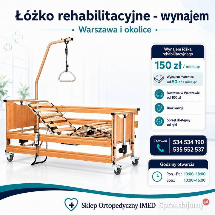 WYNAJEM SPRZĘTU REHABILITACYJNEGO WARSZAWA IMED