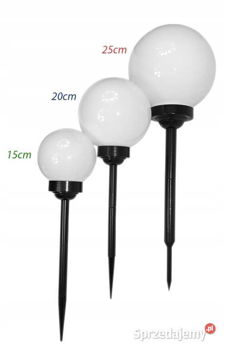 10 SZTUK Lampa ogrodowa solarna na taras kula Katowice