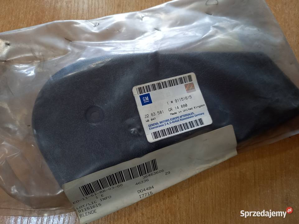 Oslona plastikowa fotela Opel 91151615 OE Bielsko-Biała