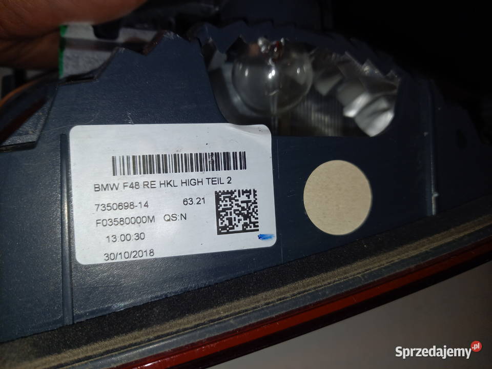 bmw x1 f48 735069814 lampa prawy tył tylnia w Przemyśl